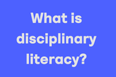 What is disciplinary literacy thumbnail