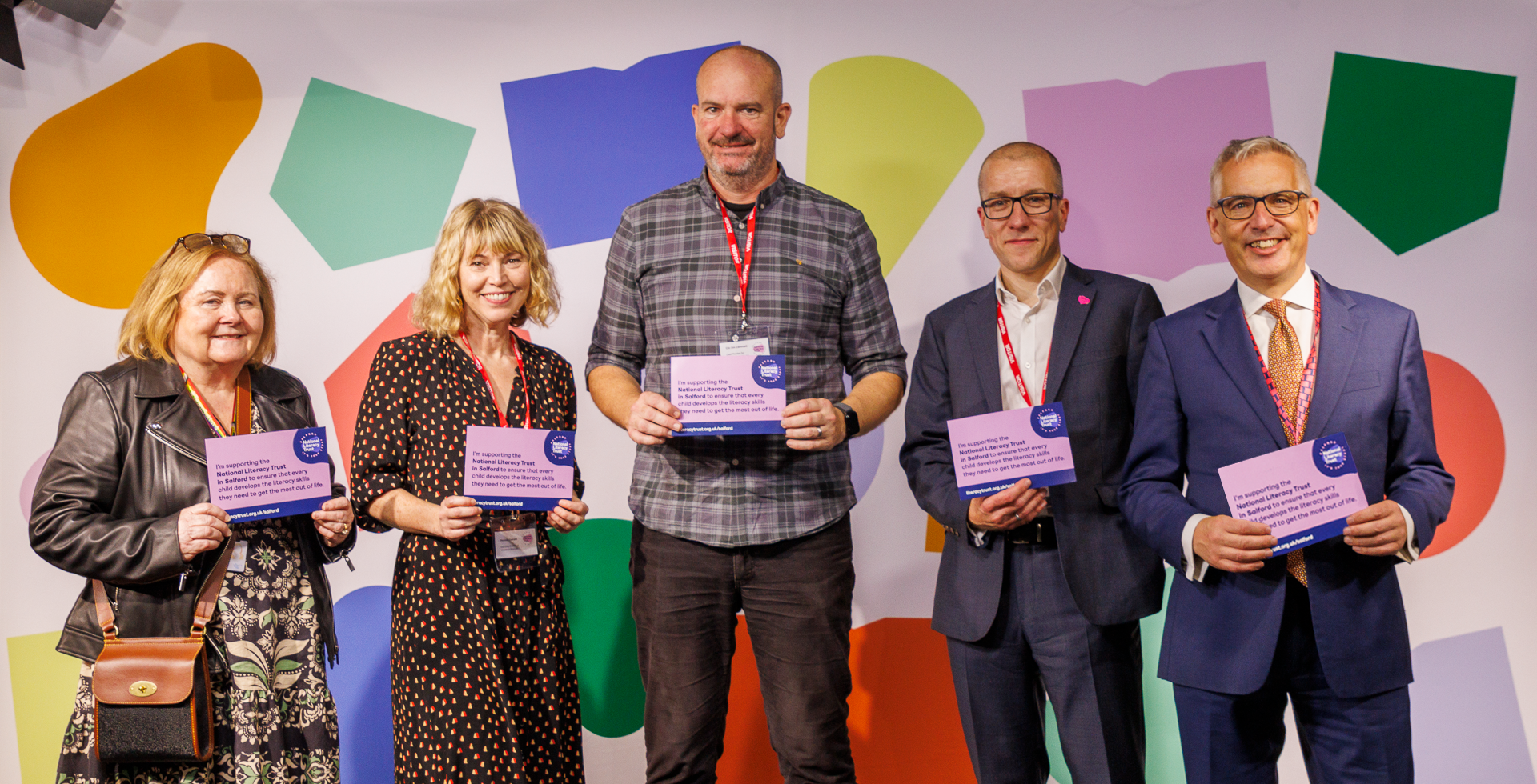 Salford City Council with National Literacy Trust CEO Jonathan Douglas