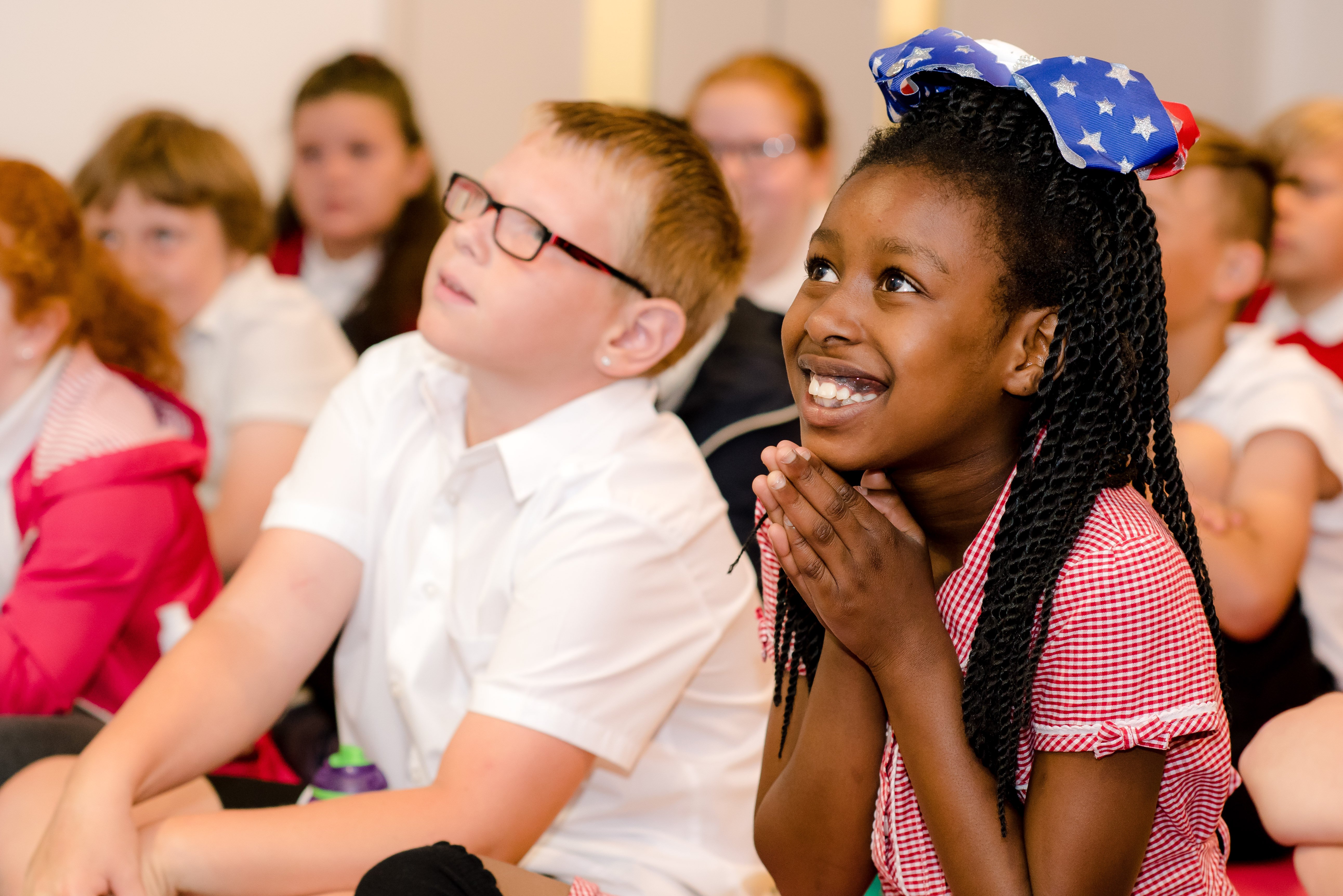 Children enjoying the Young Readers Programme