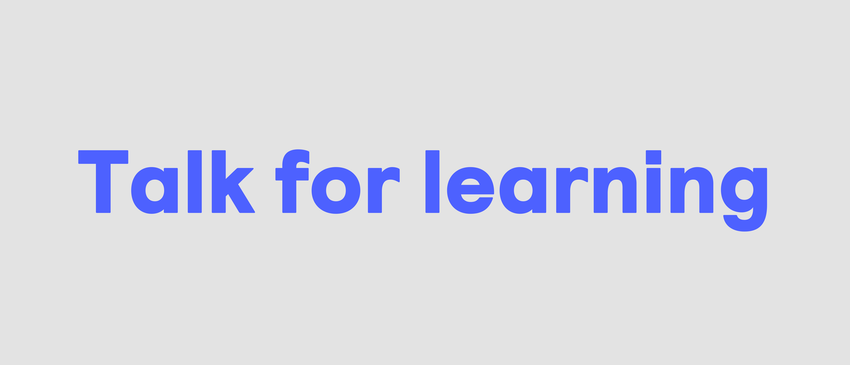 Talk for learning banner