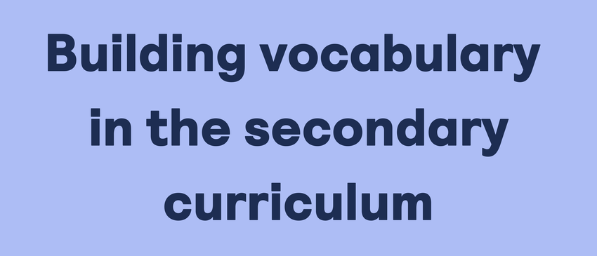 Building vocabulary banner