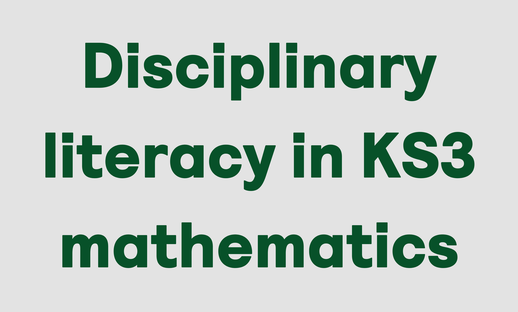 Literacy in KS3 maths thumbnail