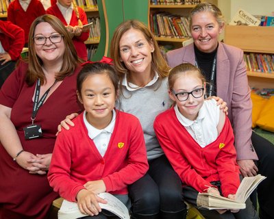 Adele - Newham Bridge Primary school library group shot.jpg