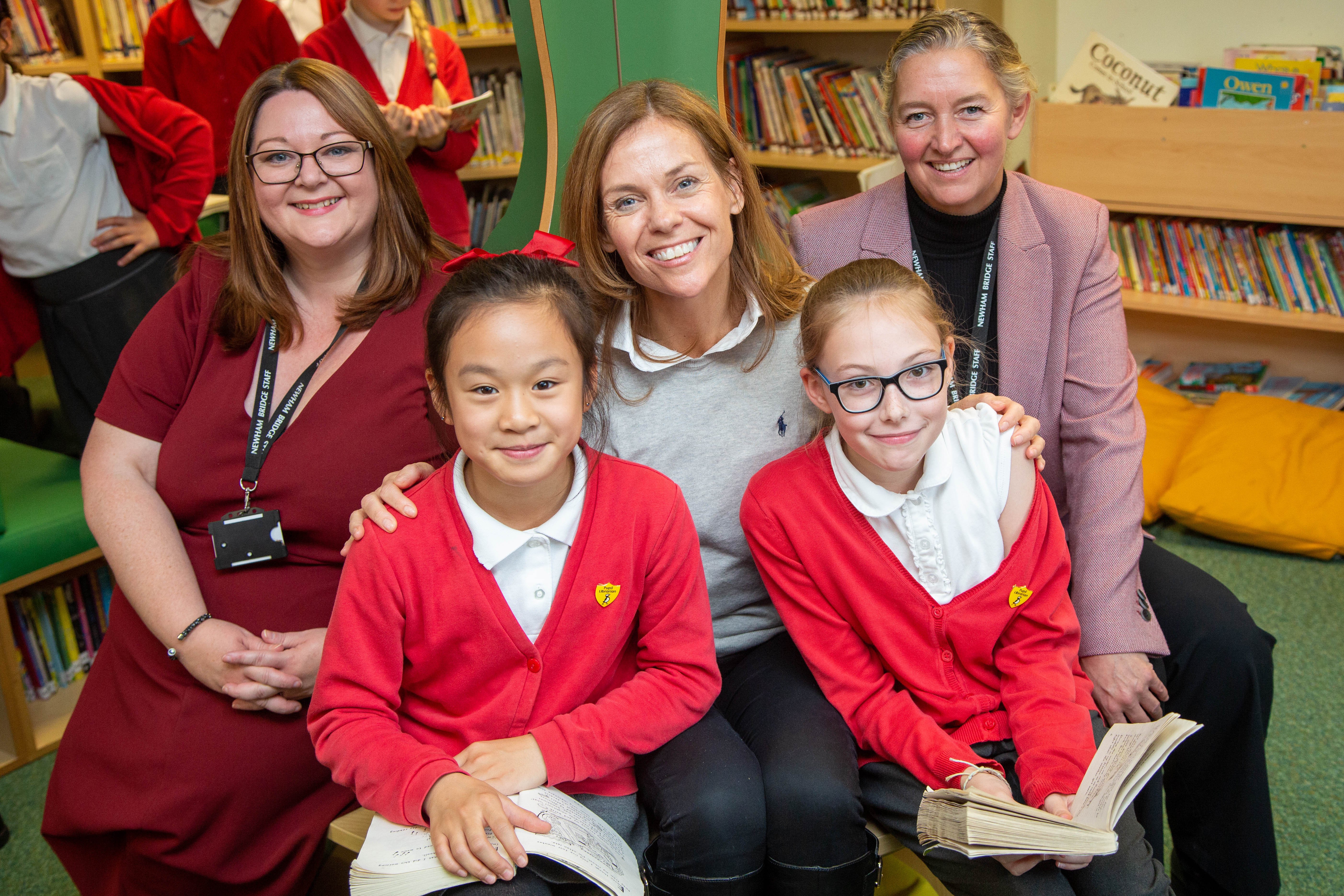 Adele - Newham Bridge Primary school library group shot.jpg