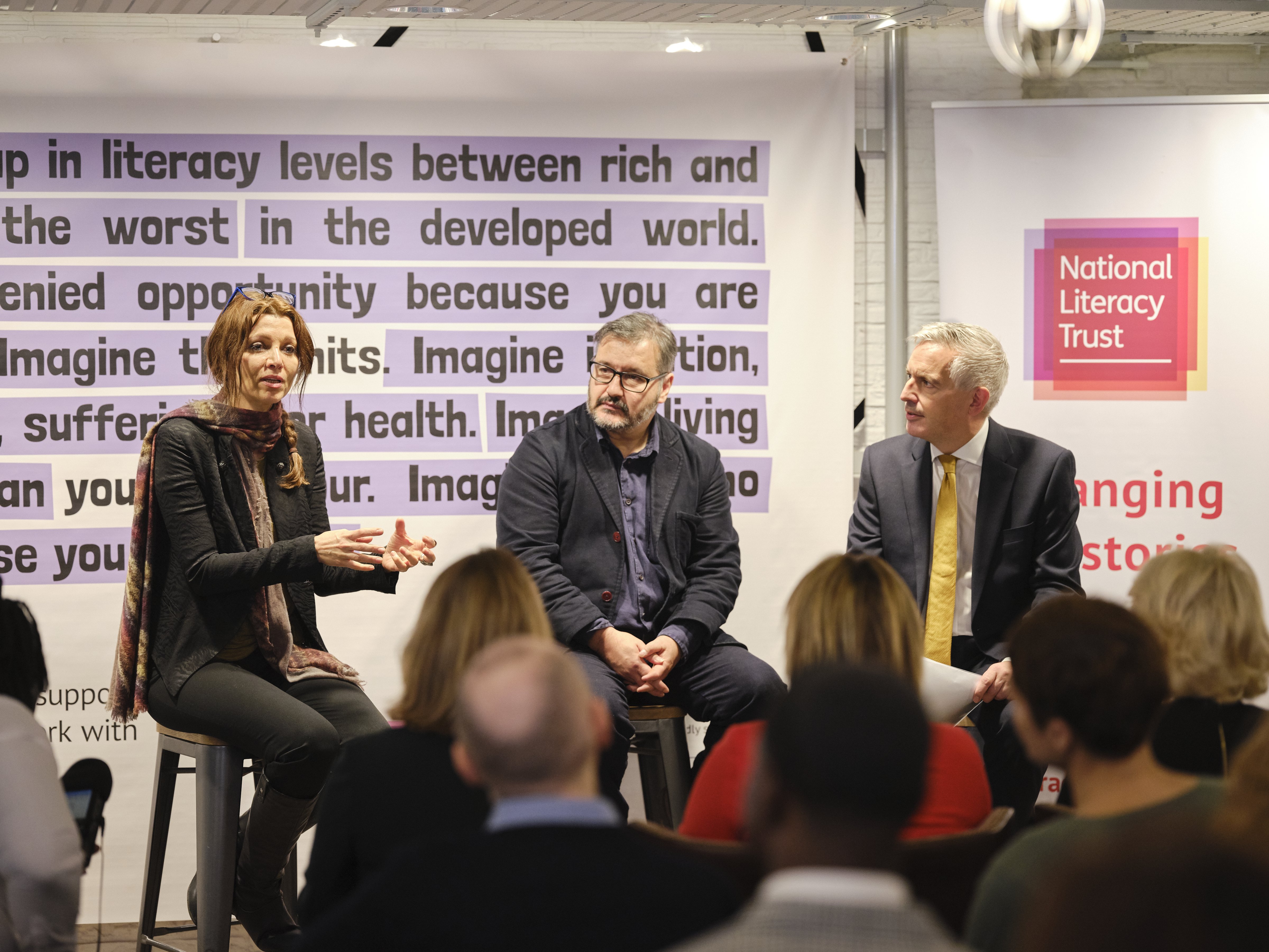 Elif Shafak and Peter Florence at Booker Prize event