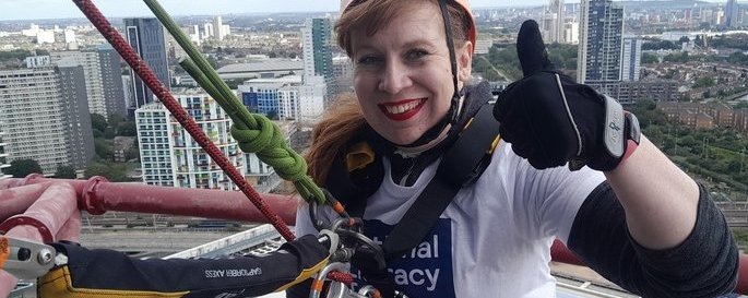 Fundraising with an abseil over London