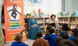 HRH Queen Camilla and Joseph Coelho 1000 Libraries poem and celebration