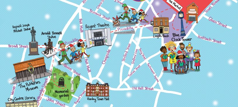 Hanley Town Centre trailmap