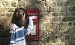 Girl posting letter