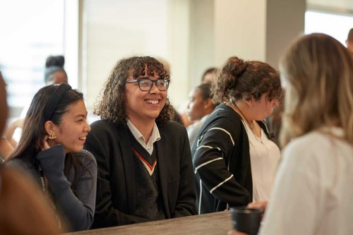 Students networking at Lancôme Citizen&#x27;s Day