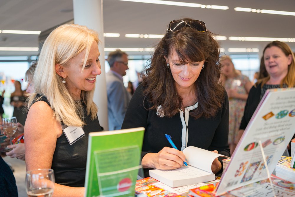 Victoria Hislop at summer party