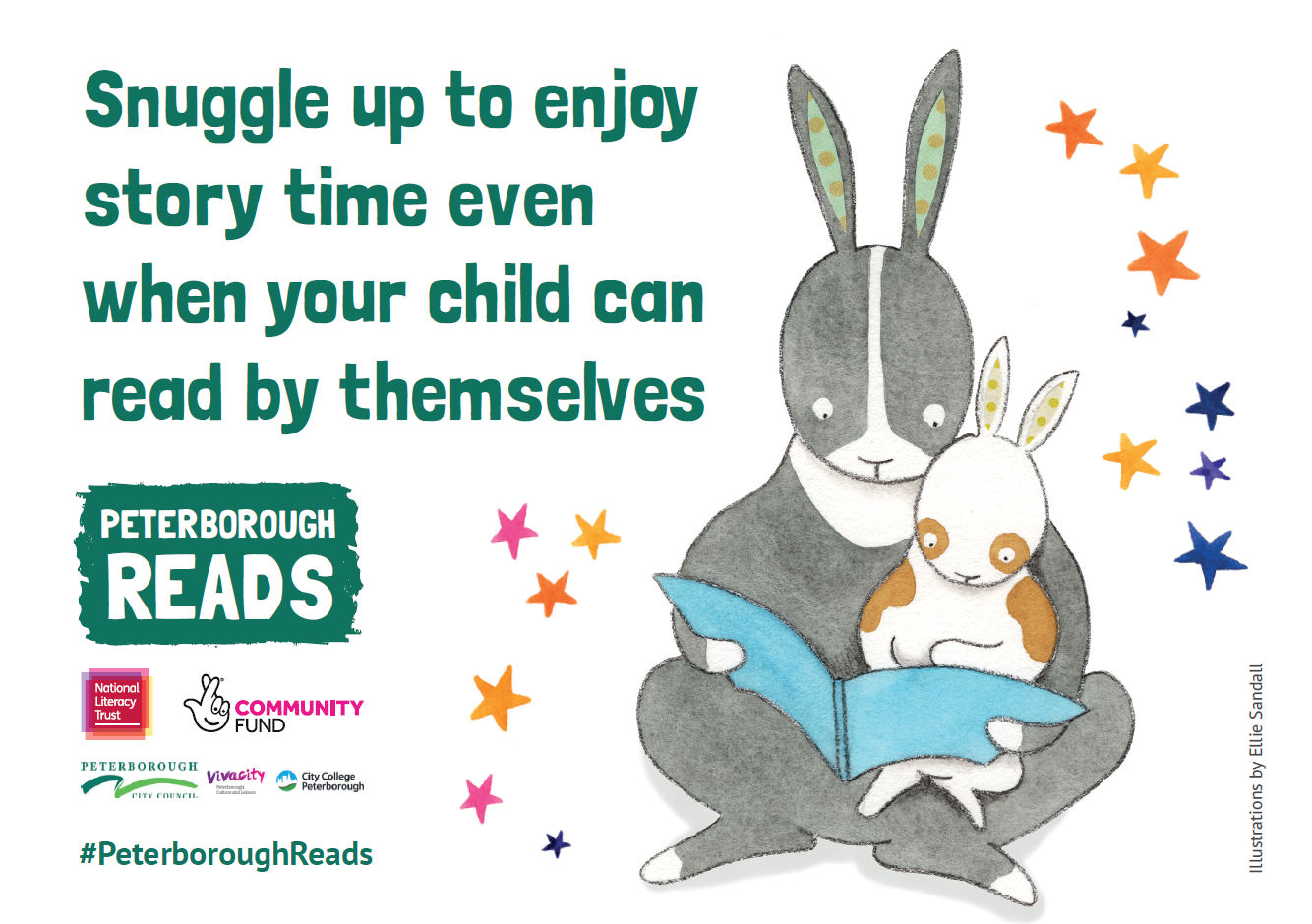 Snuggle up to enjoy story time even when your child can ready  by themselves