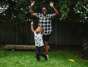 Families enjoy First Words Together Summer Party in the community