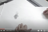Quentin Blake draws Willy Wonka
