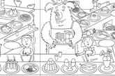 You Choose In Space colouring sheet