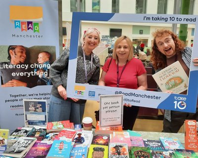 Take 10 Read Manchester team at Royal Manchester Childrens Hospital 8 Oct 24