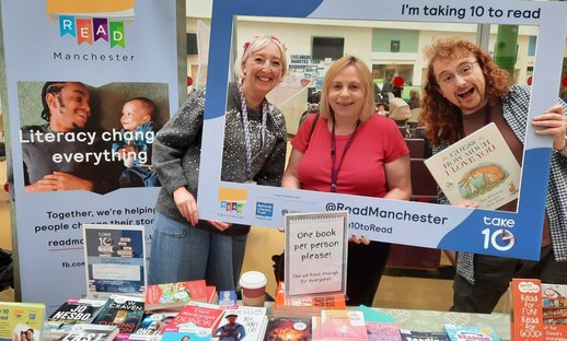 Take 10 Read Manchester team at Royal Manchester Childrens Hospital 8 Oct 24