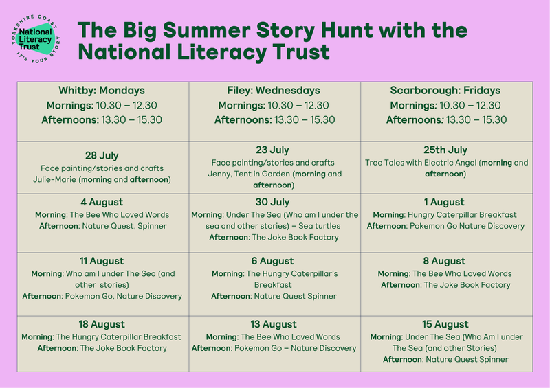The Big Summer Story Hunt NLT events