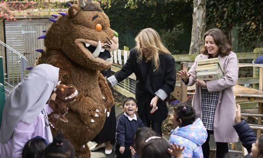 The Gruffalo meets children with KPMG and the National Literacy Trust