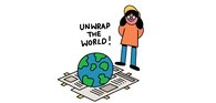 Unwrap the world Newswise image of girl and newswise globe