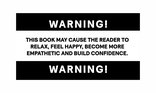 Reading for pleasure WARNING social media campaign asset with white background