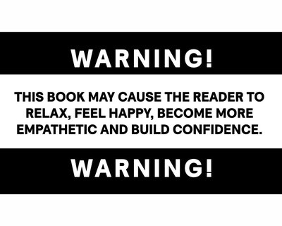 Reading for pleasure WARNING social media campaign asset with white background