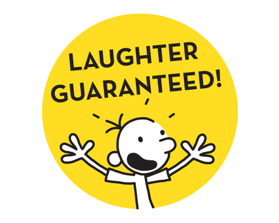 Laughter guaranteed - Diary of a Wimpy Kid by Jeff Kinney roundel 2025