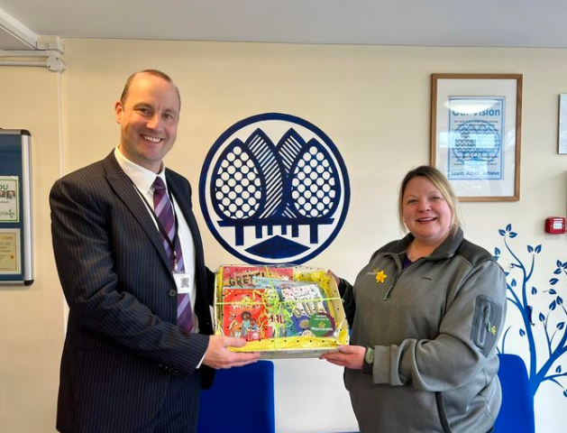 Woods Loke Primary School, Lowestoft - Mr Crawley with Sheryl Rumble.png