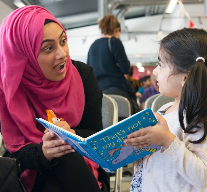 visiting the library