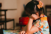 Girl reading non-fiction