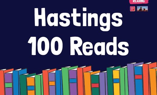 get hastings reading 100 reads postcard