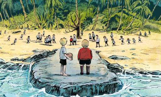 Lord of the Flies graphic novel landscape