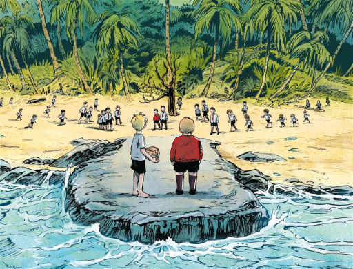 Lord of the Flies graphic novel landscape