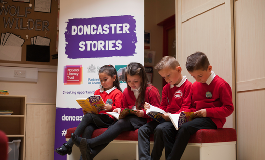 Doncaster Stories - children loving books