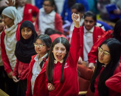 School children at empathy day event Mcr